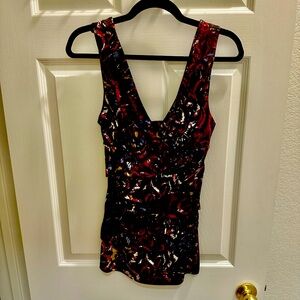Bisou Bisou colorful tank top size Small 28-32” chest